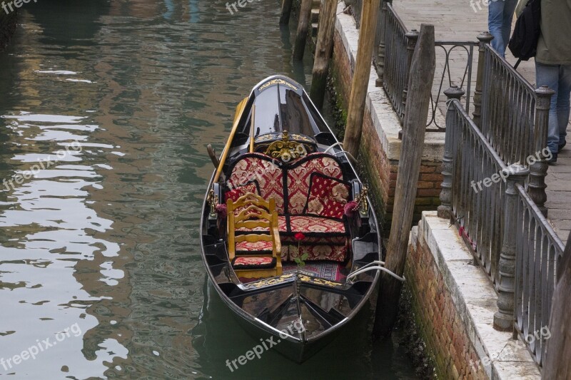 Italy Venice Gondola Water Gondolas