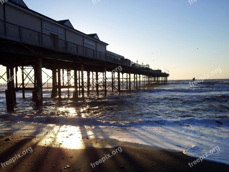 Teignmouth Pier Beach Uk English