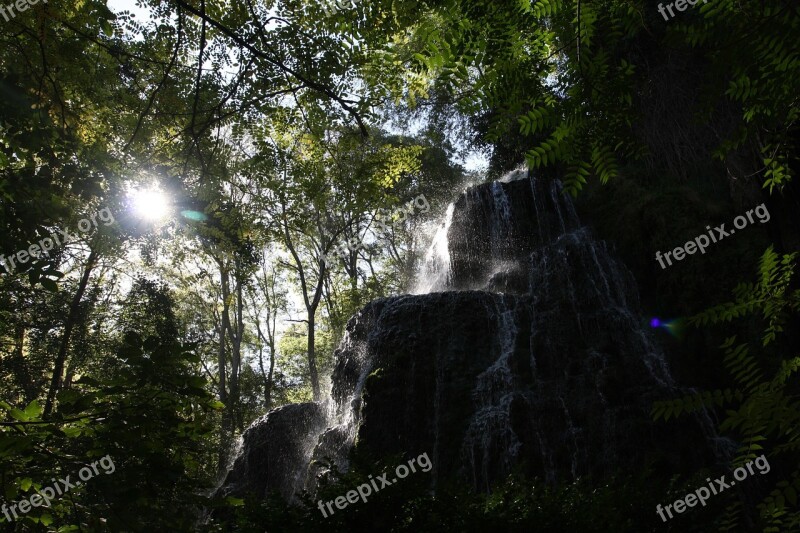 River Stone Water Nature Waterfall