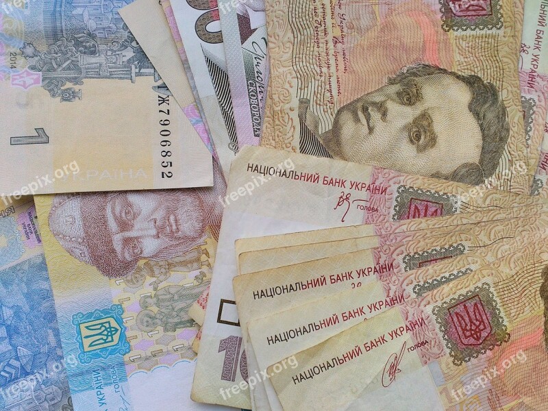 Money Hryvnia Ukrainian Hryvnia Ukraine Currency