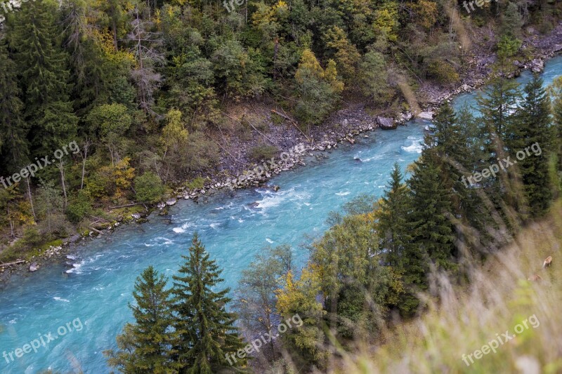 River Nature Landscape Water Alpine