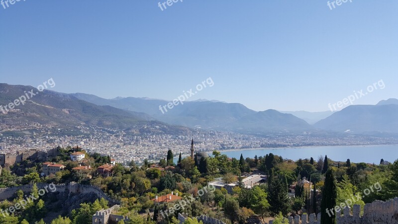 Alanya Turkey Castle Fortress Sea