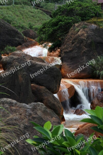 Jinguashih Landscape Streams Gold Free Photos