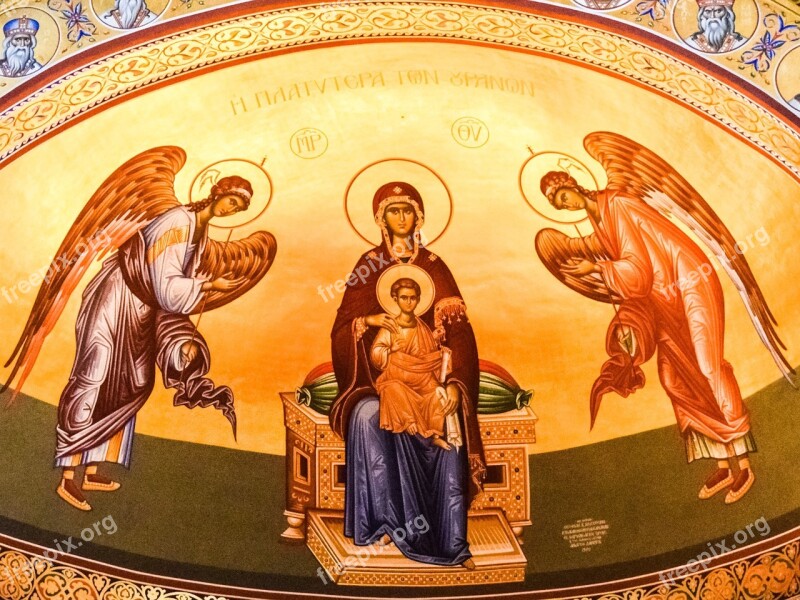 Virgin Mary Queen Of Heaven Iconography Religion Orthodox