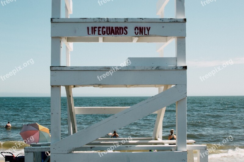 Lifeguard Beach Sea Summer Ocean