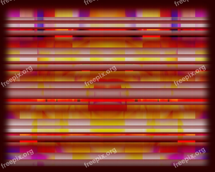 Abstract Stripes Color Game Horizontal Digital