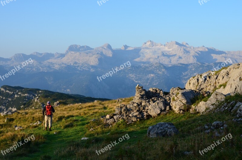 Dachstein Mountains View Outlook Alpine