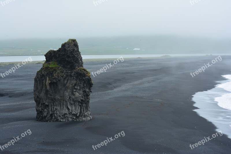 Iceland Sea Beach Stone Summer