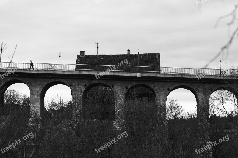 Bridge Viaduct Rottweil Historically Architecture