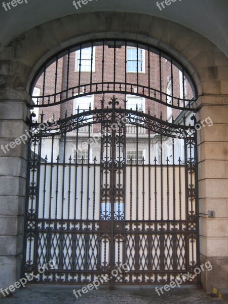 Gate Iron Entrance Architecture Entry