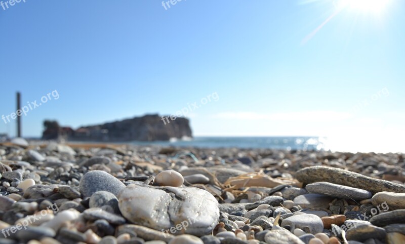 Stones Mediterranean Shore Beach Nature Free Photos