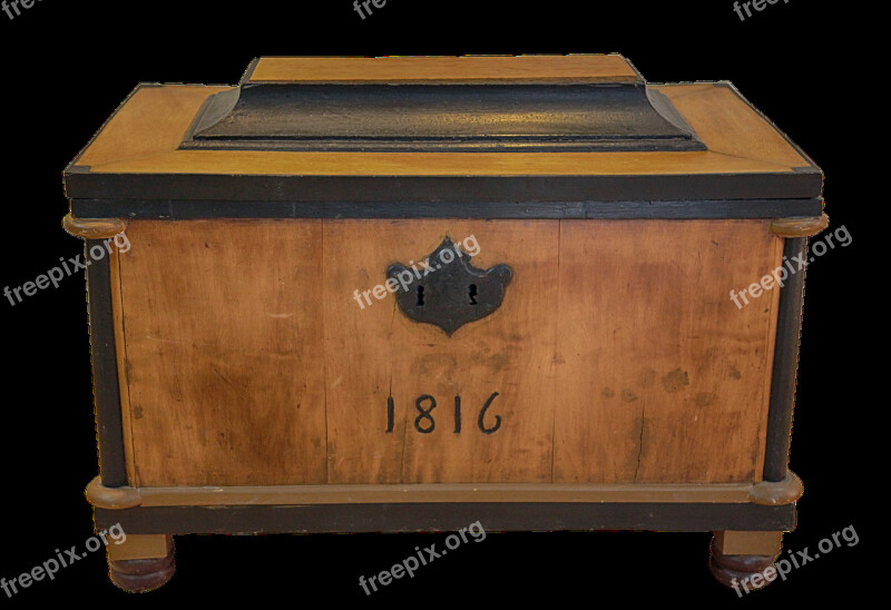 Chest Wood Iron Coin Chest Treasure Chest