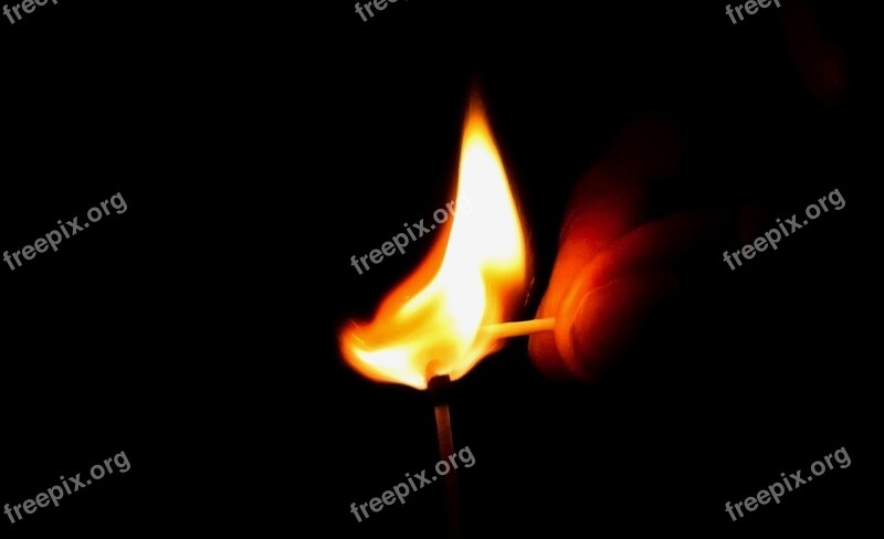 Matches Fire Lighting Match Burn