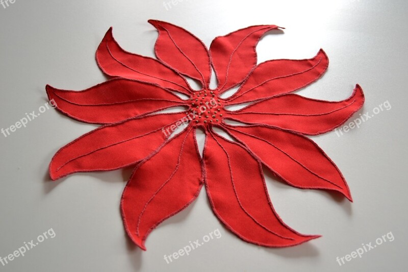 Decoration Embroidery Red Free Photos