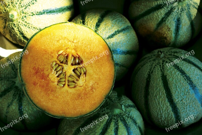 Melons Fruits Pulp Fruit Eat