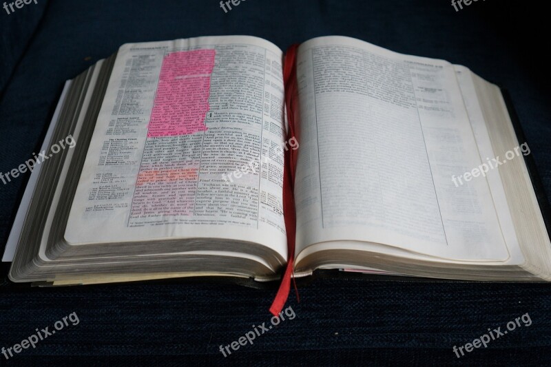 Bible Open Book Religion Holy