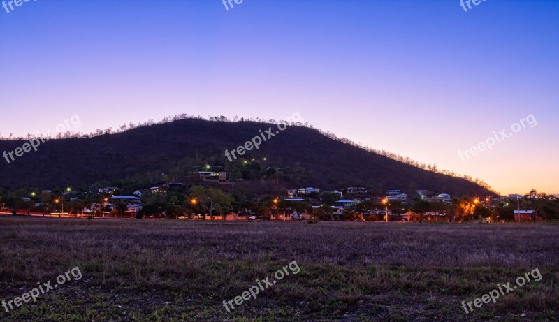 Hill Sunset Mt Louisa Night Photo Townsville Area