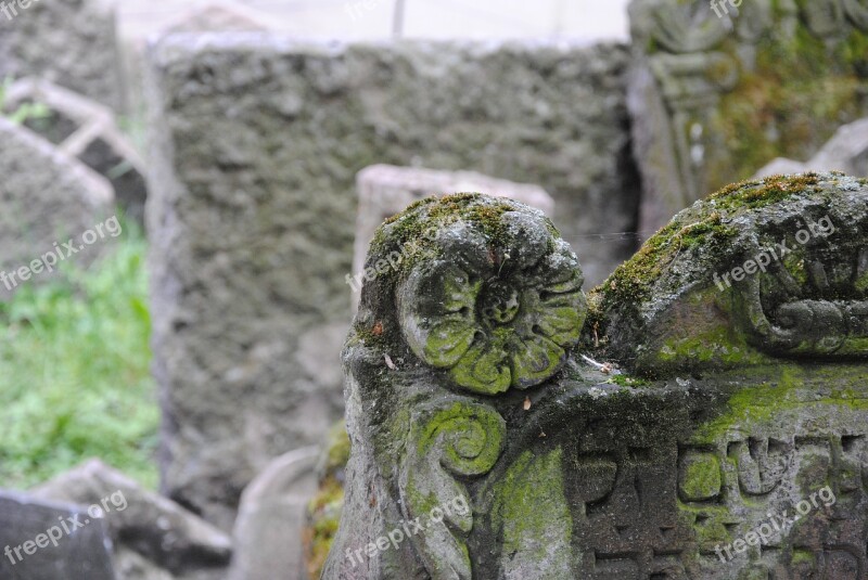 Cemetery Tombstone Stone Graves Burial Ground