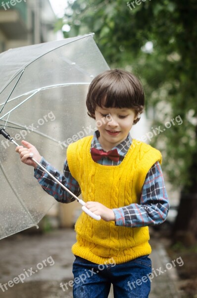 Umbrella Puddle Kid Baby Kids