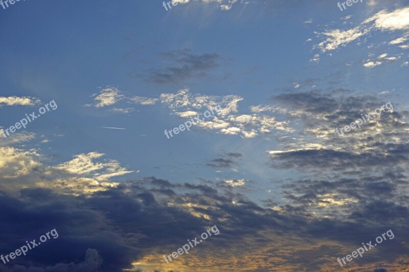 Sky Texture Abstract Blue Environmental