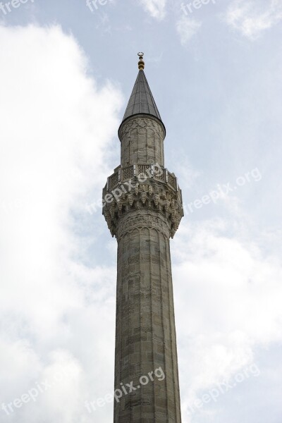 Minaret Islam Travel On Istanbul