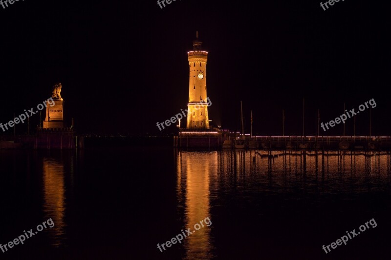 Lindau Lake Constance Lighthouse Harbour Entrance Places Of Interest