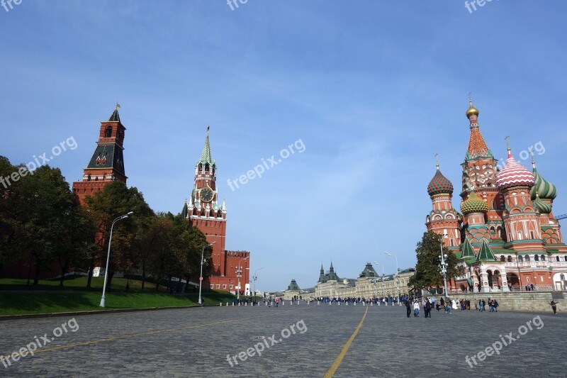 Moscow Red Square Russia Kremlin Architecture