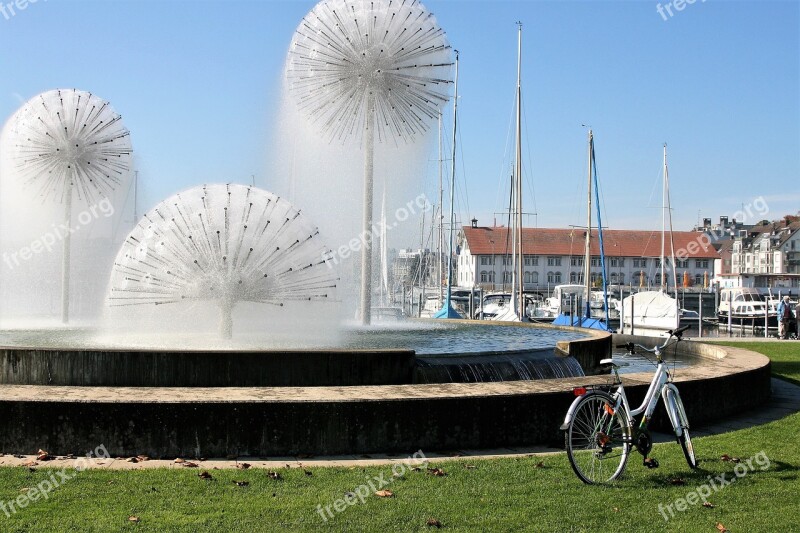 Fountain Romanshorn Bike Morning Holiday