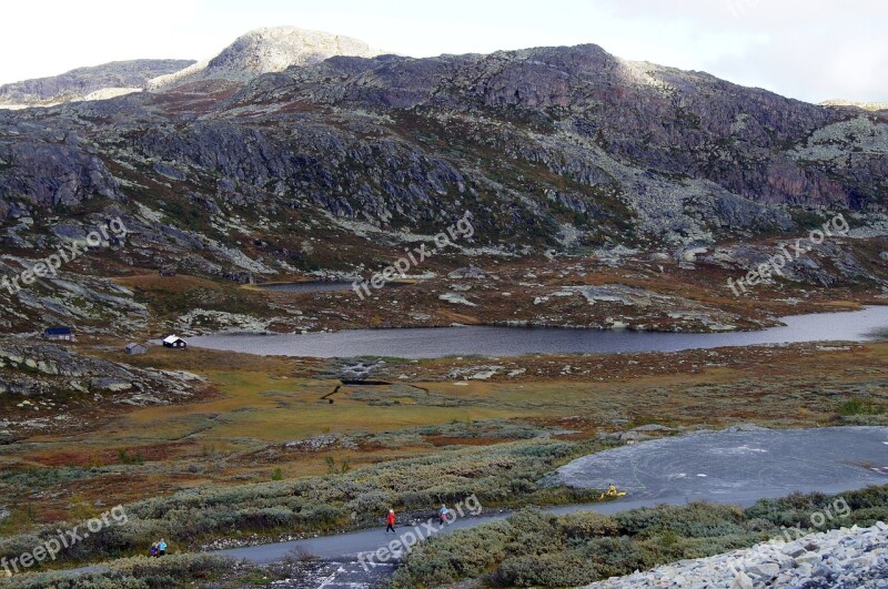 Norway Rjukan Mountain Landscape Panorama