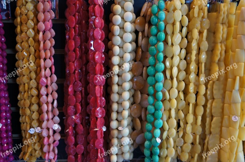 Necklace Colors Colorful Fashion Jewelry