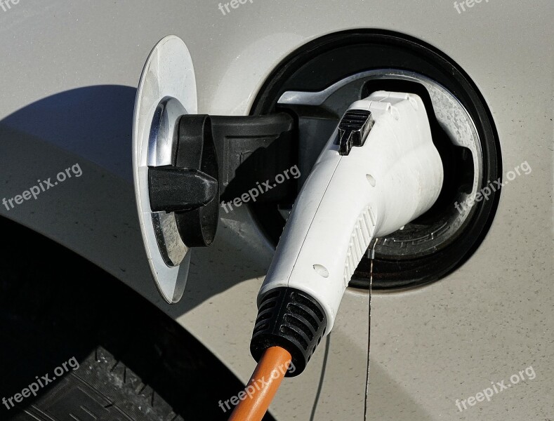 Electric Car Load Plug-in Connection E Car E-mobile Motor Vehicle