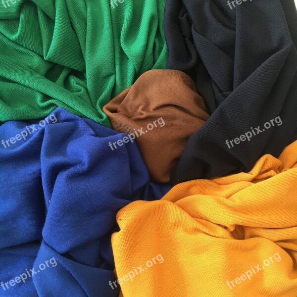 Textile Material Fabric Black Yellow