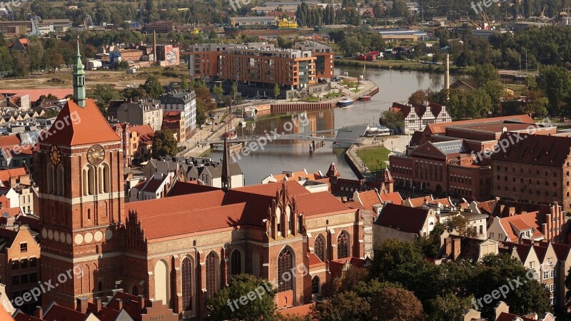 Gdańsk Poland Aerial View Free Photos