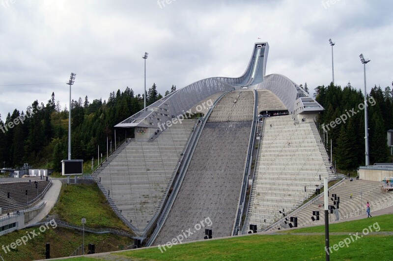 Ski Jumping Winter Sports Ski Jump Holmenkollen Norway