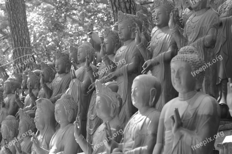 Buddha Statues Buddhism Si 廟 Free Photos