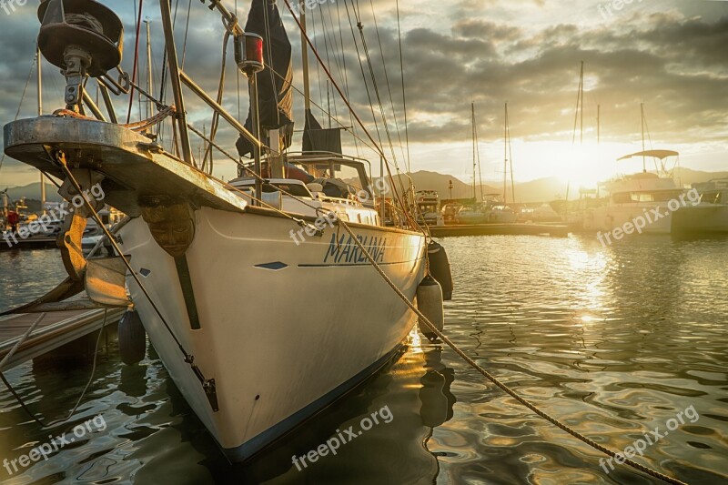 Anchoring Boat Harbour Marina Maritime