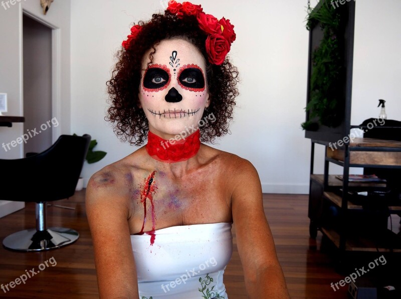 Day Of The Dead Halloween Costume Makeup Studio Free Photos