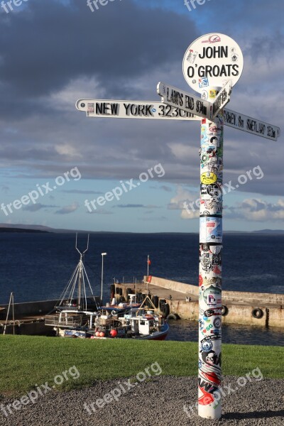 Scotland John O'groats Scottish Coast Sea