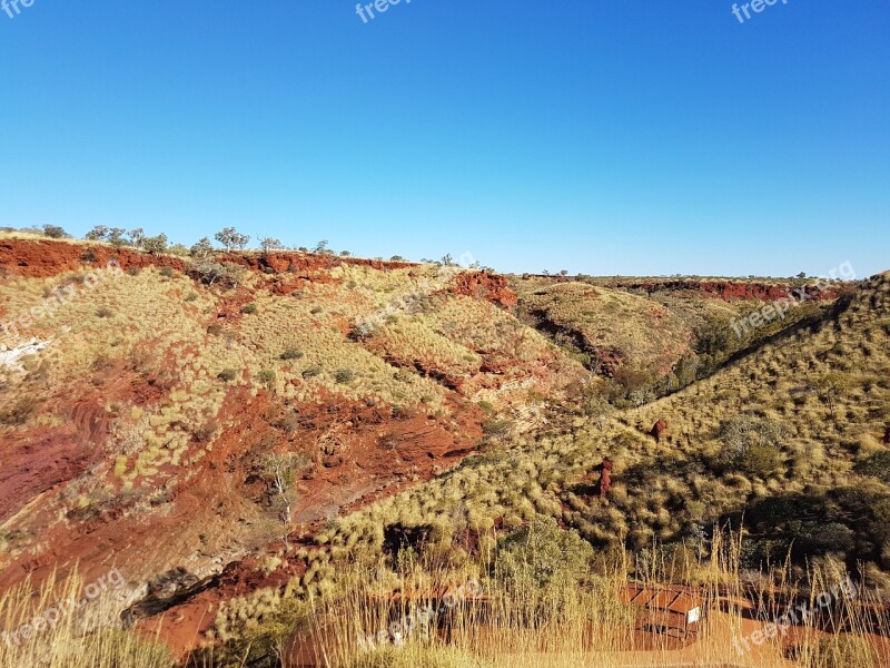 Australia Outback Landscape Nature Sky