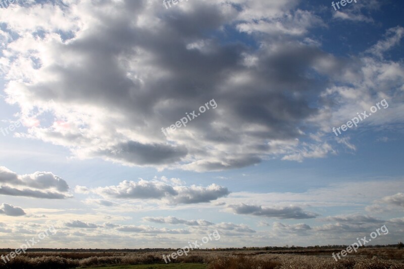 Sky Clouds Nature Weather Partly Cloudy