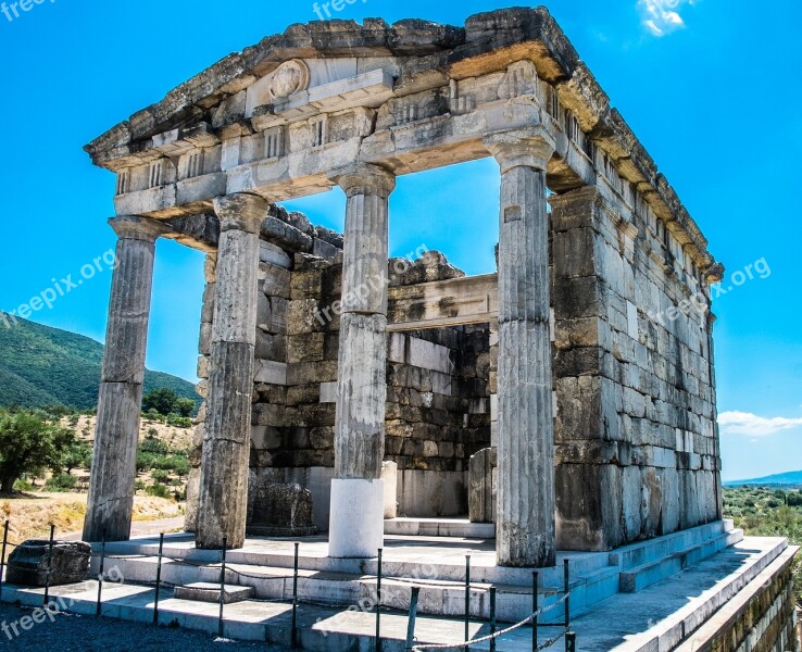 Mausoleum Ancient Messini Archaeological Site Greece Ancient Greece