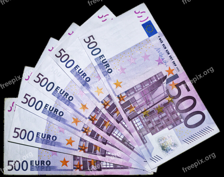 Euro Money Bills 500 Euro Currency