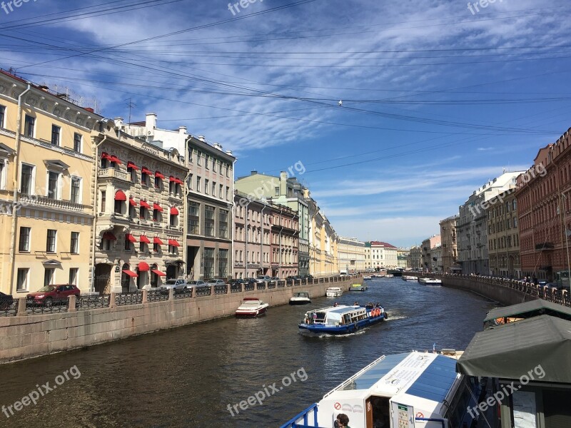 St Petersburg Channel Peniche Free Photos