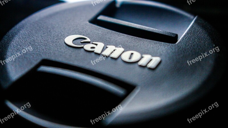 Cañoñ Lens Cap Black Cover Free Photos