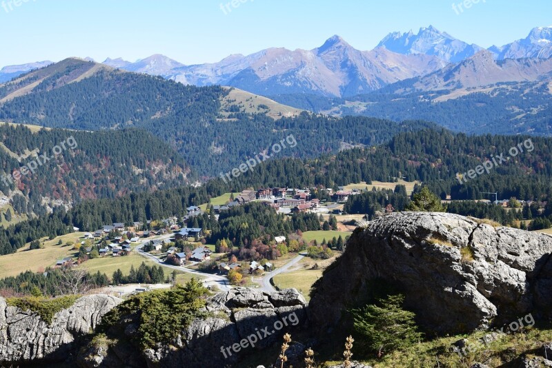 Village Mountain Alps Haute-savoie Nature