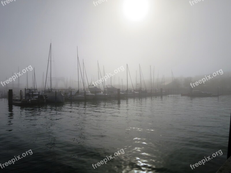 Port Fog Constance Mood Lake Constance