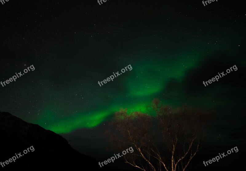 Northern Lights Sky Three The Nature Of The Landscape