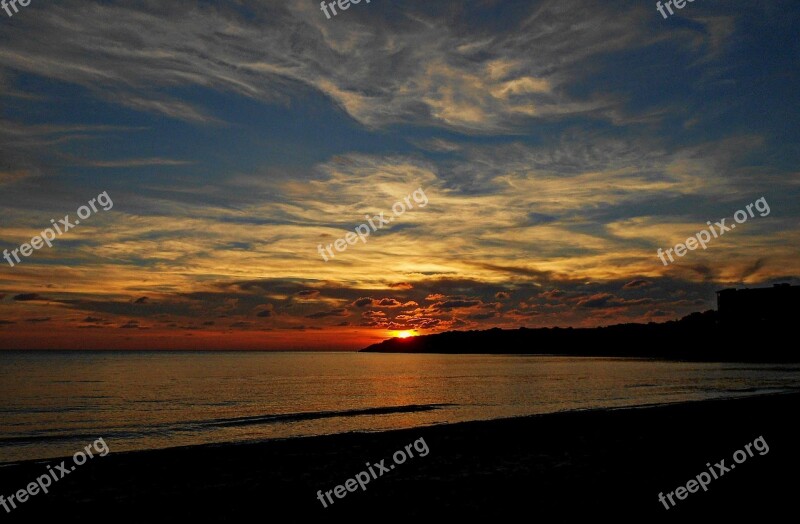 Cyprus Island Europe Sunset Sea