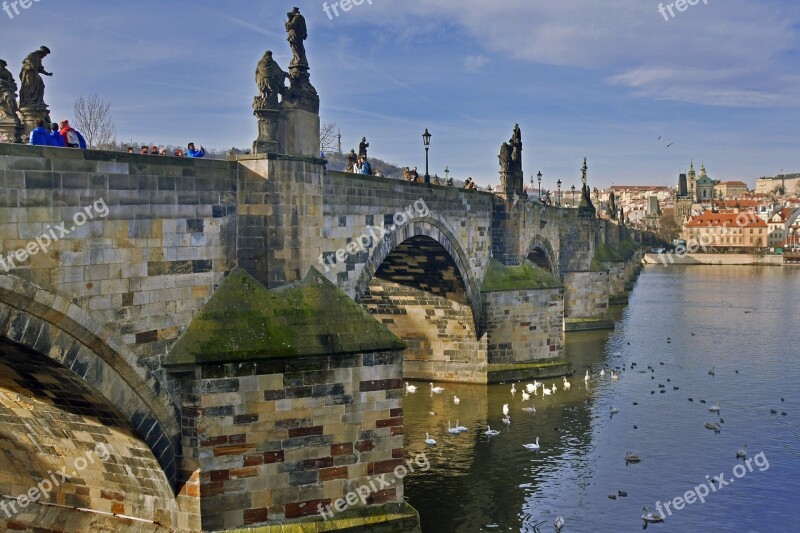 Prague Czech Republic Bridge Karl Historical City