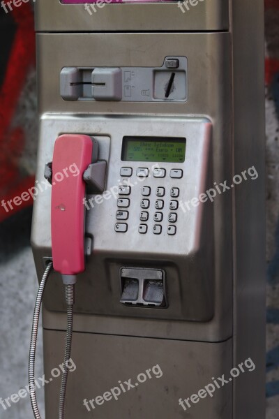 Public Telephone Phone Public Communication Phone Booth